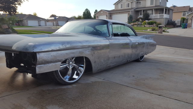Custom bagged 1960 Cadillac hot rod and rat rod project like the 1959 show car 1960 Cadillac DeVille No trim