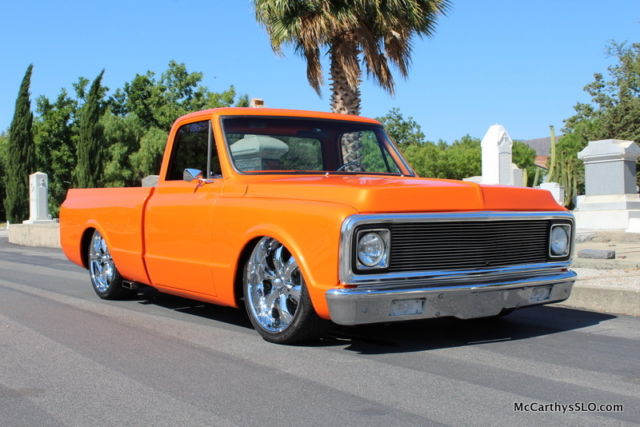 Custom built '72 Chevy. Air bags, shaved, House of Kolor pearl orange! 1972 Chevrolet C-10