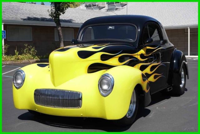 Custom Built 1941 Willys Coupe 434/400 600HP 4WPDB Tilt AC StreetBeast StreetRod 1941 Willys Street Rod Coupe