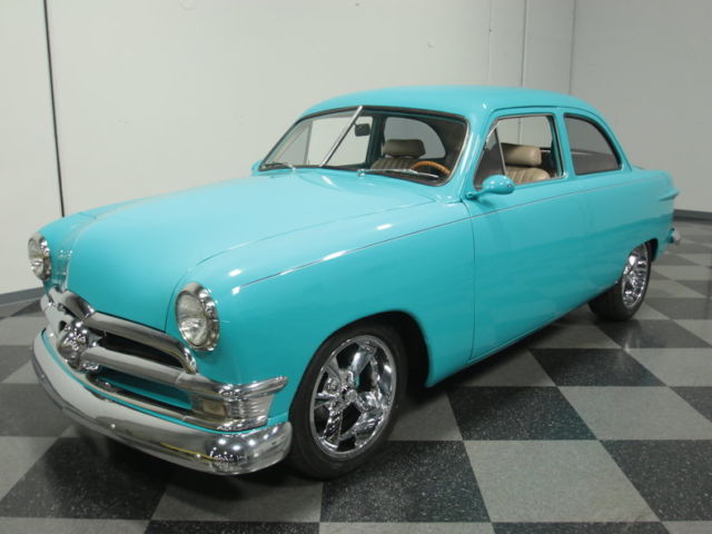 CUSTOM-BUILT BULLET NOSE, 454 V8, 700R4, PWR FRNT DISCS, PWR STEER, R134 A/C!! 1950 Ford 2 Door Sedan