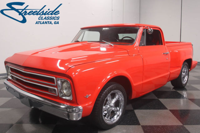 CUSTOM BUILT C-10, CHOPTOP, LATE-MODEL BED, 350 V8, AUTO, DUALS, BUCKETS, CLEAN! 1967 GMC C10 C-10
