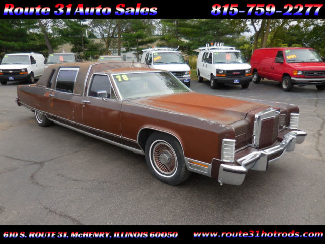 CUSTOM BUILT MUST SEE TO APPRECIATE - LOW RESERVE 1978 Lincoln Town Car