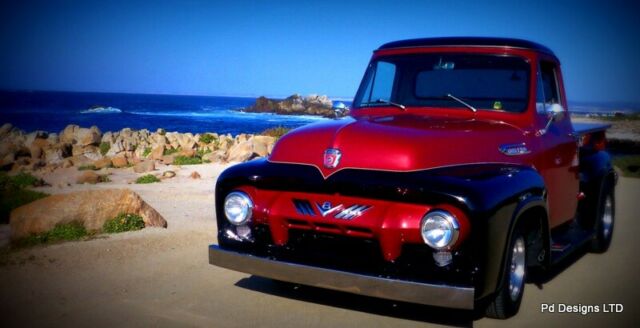 1954 Ford F-100 Black/Burgundy - photo 11