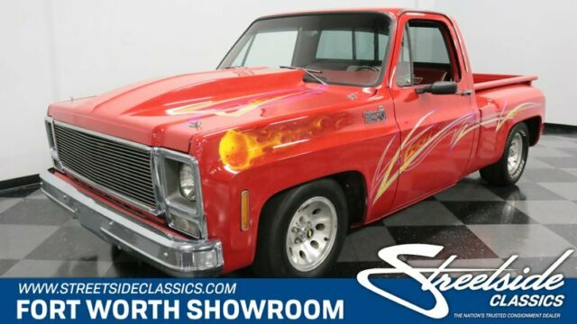 Custom Classic Chevy Pickup, 350 V8, 4 Speed Manual, Wood Bed, Red, Custom Graph 1979 Chevrolet Other Pickups Custom Deluxe