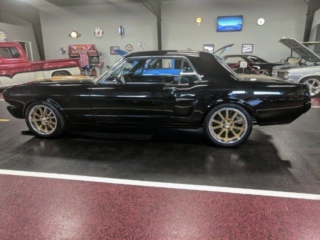 CUSTOM clean stance pro-tour 302 auto staggered modern gt 500 black NICE pony 1965 Ford Mustang Custom