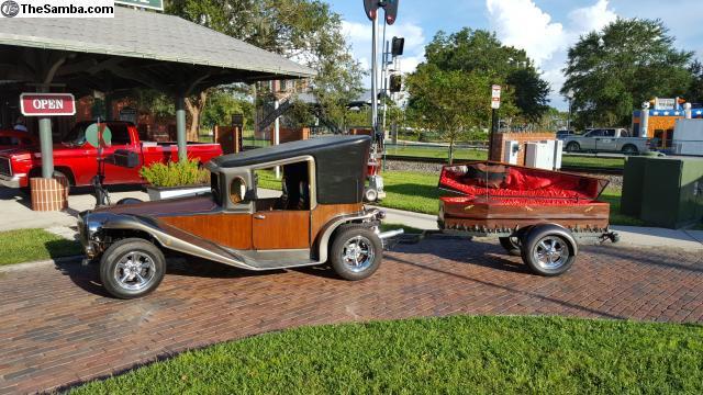 Custom Coupe VW Hand Made California Munster Car and Coffin Trailer 1980 Other Makes G80