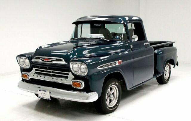 Custom Interior/Smooth Paint/Newer Rebuilt 283ci V8/Awesome Oak Bed 1959 Chevrolet Apache Pickup