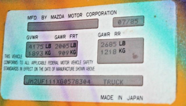 1986 Mazda B-Series Pickups - photo 9
