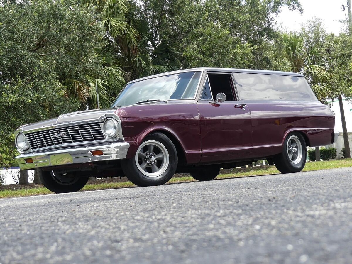 Custom panel wagon! V8, Cold A/C, custom paint and interior. Cool cruiser wagon! 1965 Chevrolet Chevy II Panel Wagon Restomod