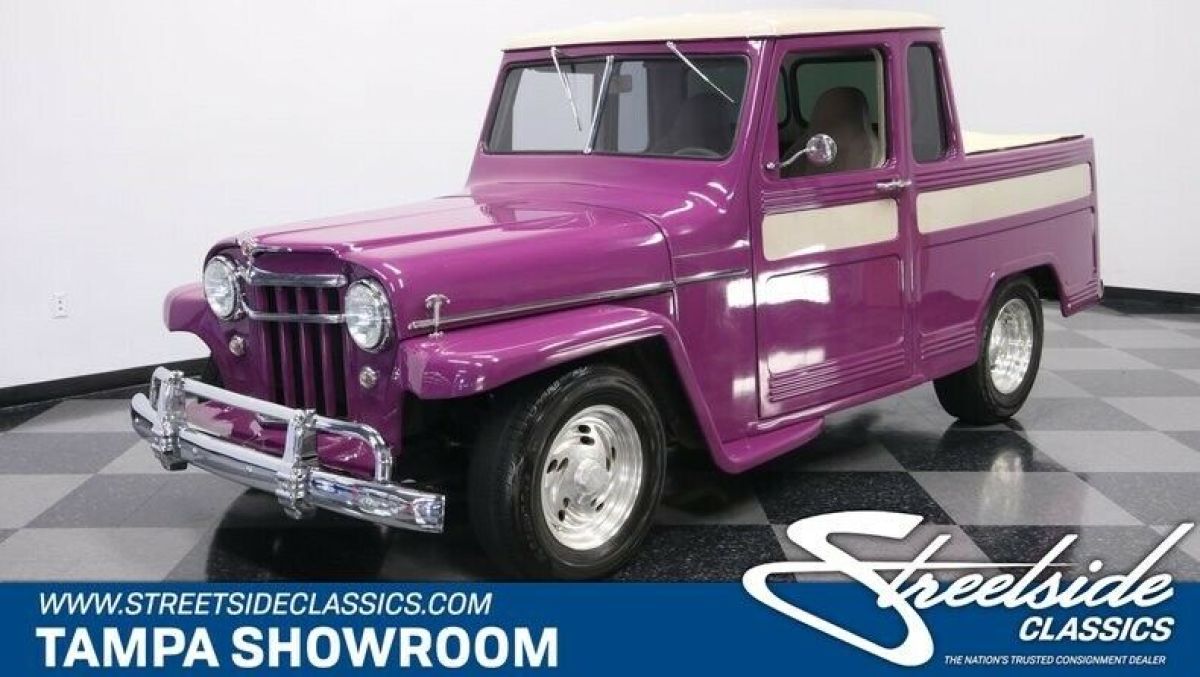 CUSTOM PICKUP 350 V8 700R4 COLD A/C FRESH PAINT POWER BRAKES NICE INTERIOR 1950 Jeep Pickup