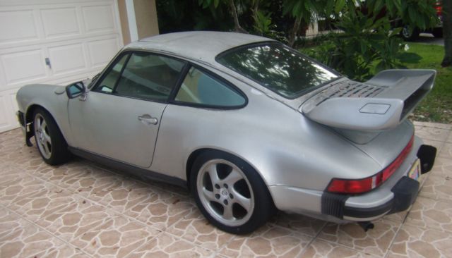 Custom Porsche 911 w/Spec Silver Flake Paint & Body Flare Kit w/ Spoiler 1985 Porsche 911 Black