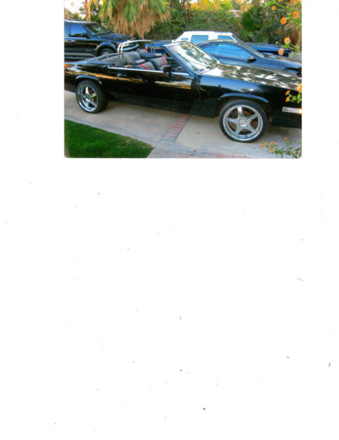 Custom1979 Cadillac El Dorado Convertable , V-8 3500 miles on rebuild 1979 Cadillac Eldorado Black, Convertable, Cust Wheels