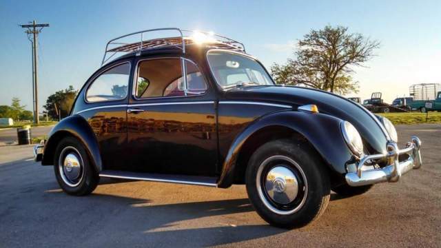 Cute 1966 Volkswagen Beetle 1300 Sedan, Black with Red Interior VW, NICE RACK! 1966 Volkswagen Beetle - Classic Base