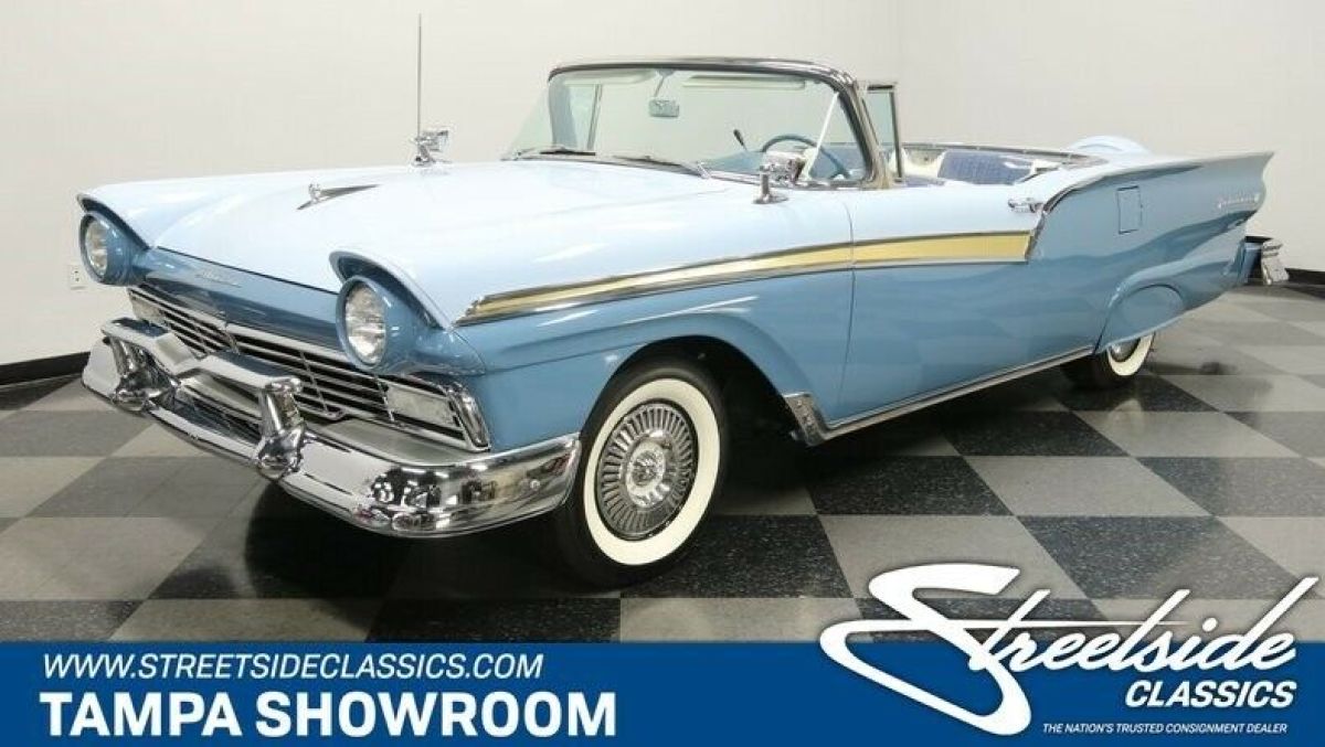 D CODE 312 V8 GORGEOUS FRAME OFF RESTORATION ORIGINAL COLORS LOOK UNDERNEATH 1957 Ford Fairlane 500 Skyliner Retractable