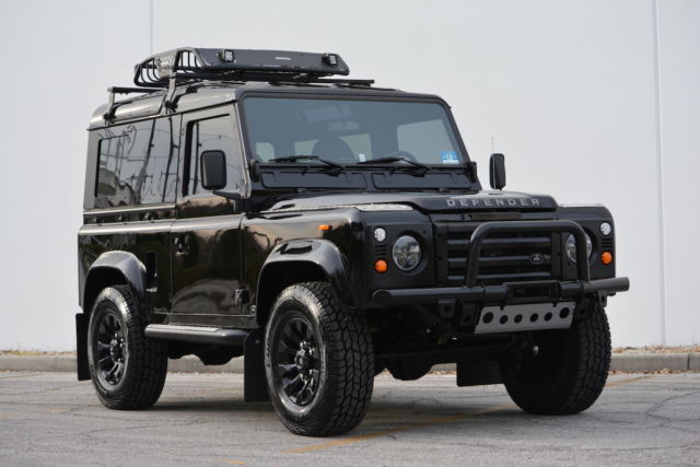 D90, two-door, black, Sawtooth wheels, custom built Land Rover Defender 1985 Land Rover Defender