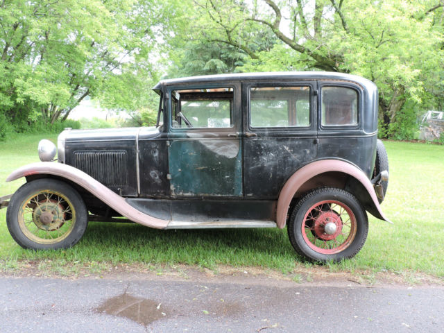 Daily Driver 1931 Ford Model A 4 Door Sedan Barn Find patina Car Coupe Good Wood 1931 Ford Model A