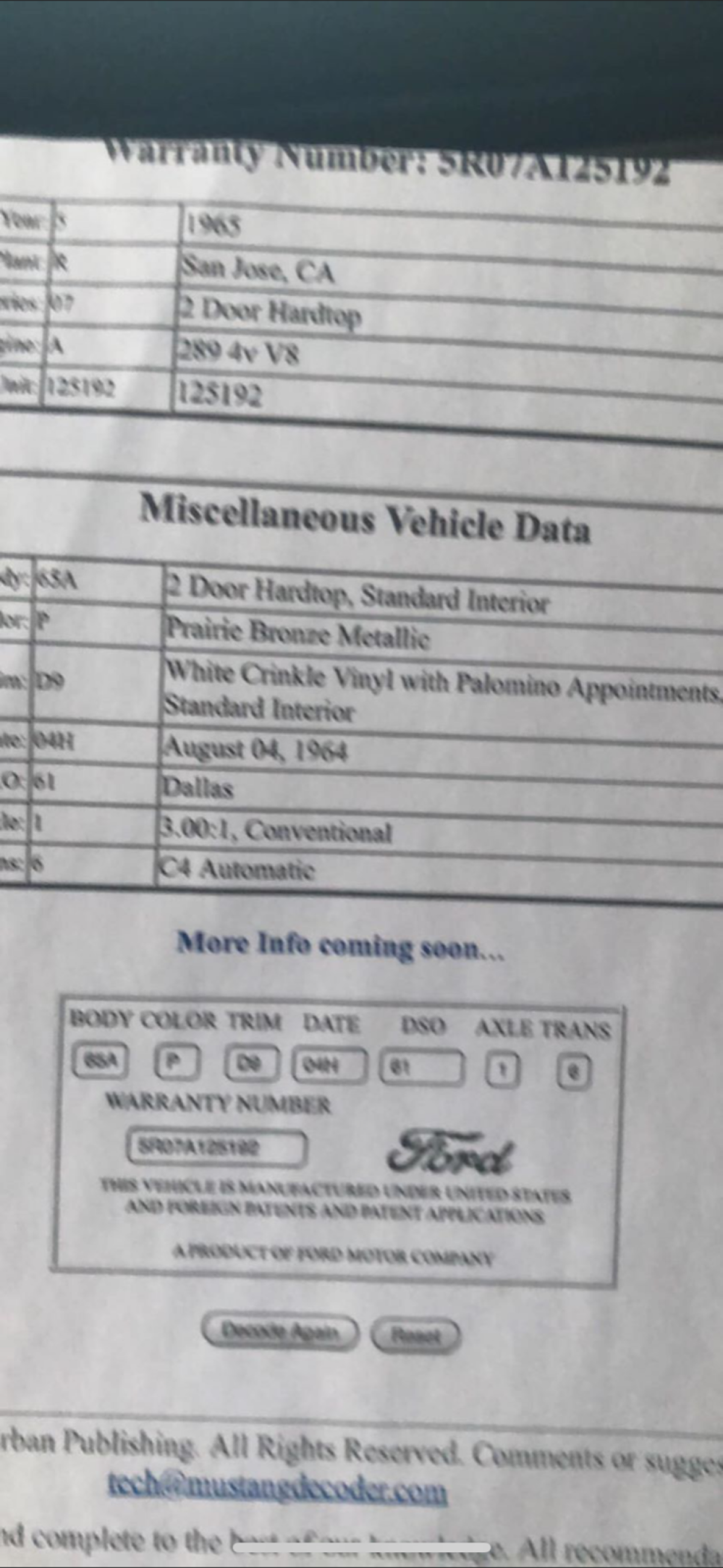 1965 Ford Mustang - photo 6