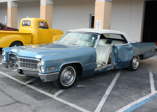 DAMAGED RUST FREE SURVIVOR -1966 Cadillac de Ville Convertible - 59K MI 1966 Cadillac DeVille Original