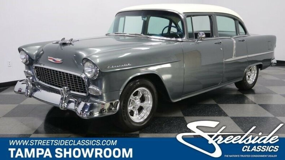 DATE CODE CORRECT 235 BLUE FLAME 6 CYLINDER ORIGINAL COLORS BEAUTIFUL PAINT 1955 Chevrolet Bel Air/150/210