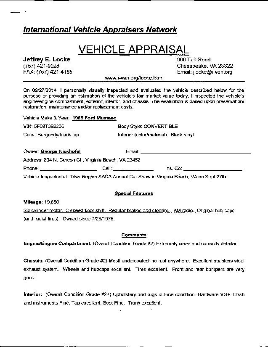 1965 Ford Mustang - photo 2