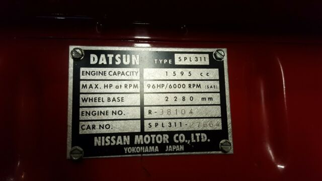 1970 Datsun 1600 1600 - photo 7