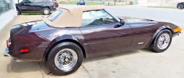 DAYTONA SPYDER 365 GTB replica kit car Miami Vice Corvette Ferrari 1972 Ferrari 365 Convertible