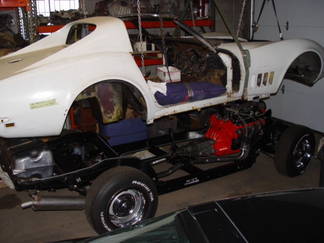 Daytona Yellow Black Leather PW R.W.Defrost TI AM/FM Date & Match# Project 1969 Chevrolet Corvette L68 427 400 4 Spd Coupe