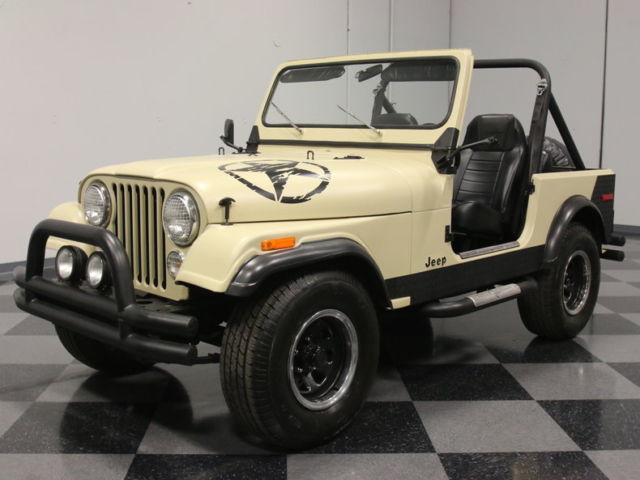 DESERT TAN MATTE FINISH ON BLACK, 4.2L I6, MANUAL, 4X4, PWR FRONT DISCS, PS!!! 1979 Jeep CJ 7