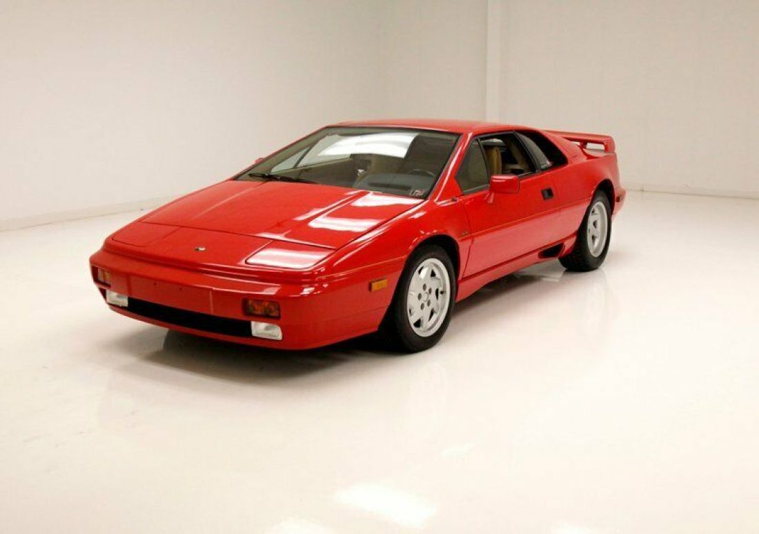 Design by Giugiaro/Bathed In Red/Rebuilt 2.2 Liter Turbo/5-Speed Manual 1988 Lotus Esprit Turbo