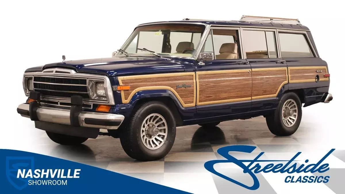 Desirable Grand Wagoneer with wood paneling classic SUV 1989 Jeep Wagoneer