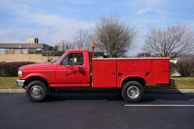 Diesel 7.3 litre V8 Runs Great Reading Utility Body Work Truck Mechanics Special 1993 Ford F-450 Super Duty