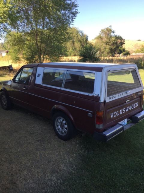 diesel caddy pick up 1982 Volkswagen Rabbit pick up