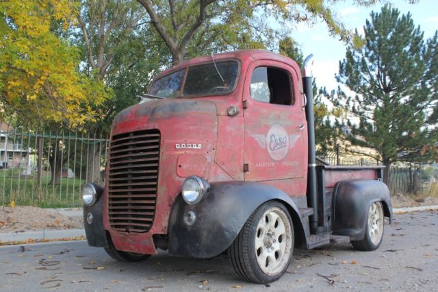 Diesel COE Cab Over Esso Theme Shop Truck Rat Rod Patina Stacks Pre 12 Valve 24 1947 Dodge Other Pickups COE Cab Over