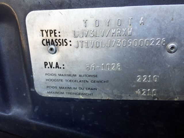 1986 Toyota Land Cruiser LJ73 - photo 12