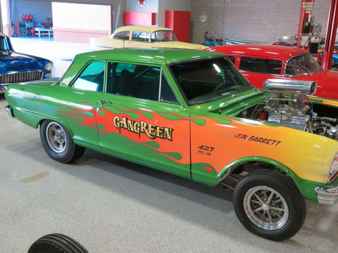 Discovery Channel Build, "GANGREEN," Custom 1964 Chevrolet Nova Gasser 1964 Chevrolet Nova Gasser