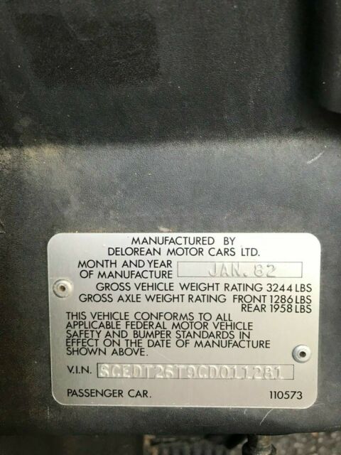 1982 DeLorean DMC12 - photo 13