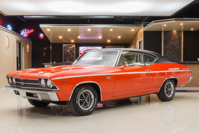 Documented True SS! GM 396ci V8, Muncie 4-Speed Manual, PS, PB, Original Color! 1969 Chevrolet Chevelle