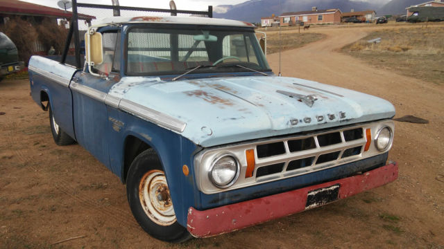 DODGE D100 CUSTOM PICKUP TRUCK 1968 RUNS GOOD LOW MILES FOR YR 1968 Dodge Other Pickups