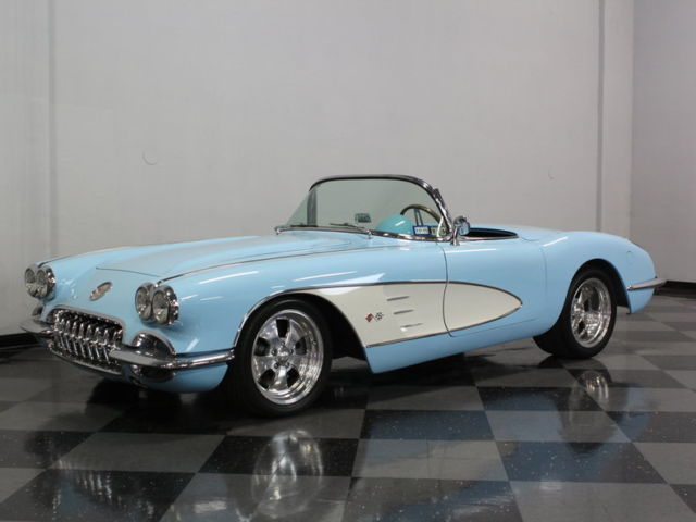 DOWNS ROADSTER BODY, RAMJET 350, A/C, TONS OF COOL OPTIONS, UNDER 400 MILES! 1959 Chevrolet Corvette