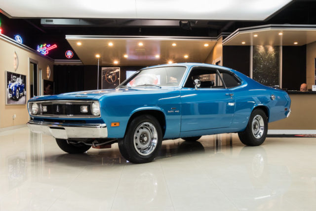 Duster! Plymouth 440ci V8, A727 Automatic, SureGrip, MSD Ignition, Disc, B5 Blue 1970 Plymouth Duster