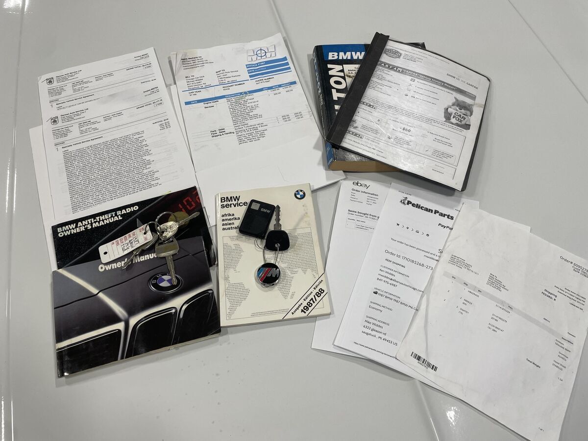 1987 BMW E24 Cinnabar Red on Natur RECENT ENGINE SERVICE AND FULL RECEIPTS - photo 4