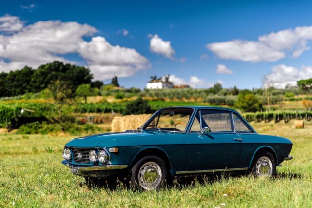 Early 818.130 Series 1 1.2 - ALLOY DOORS - BONNET - LID - Turchese over Brown 1965 Lancia Fulvia Coupè
