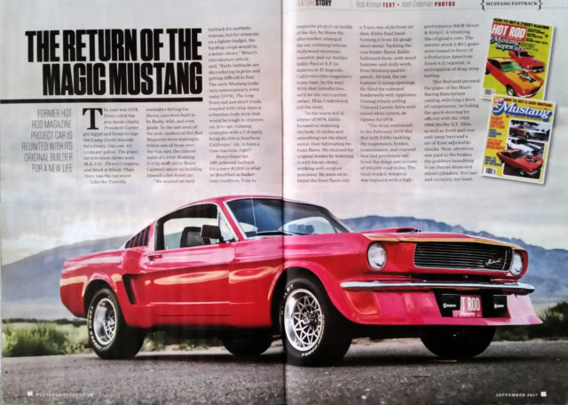 Eddie Paul Mustang 1965 Wide-body (MUSTANG MONTHLY Magazine, Sep 2017 issue) 1965 Ford Mustang