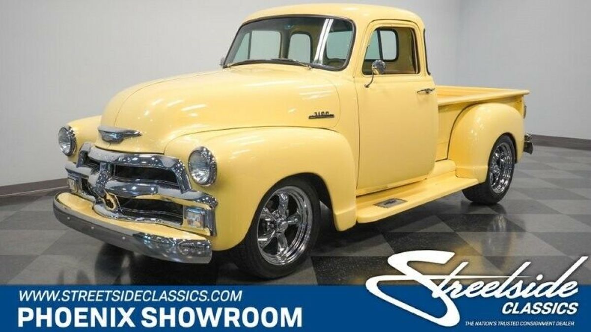 EFI V8 MSD Atomic Auto Classic Vintage Collector Yellow Leather Upgraded 1954 Chevrolet Other Pickups 5 Window