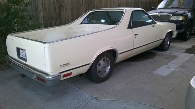 El Camino with RARE 4 bolt 350 V8 with TBI and 700r4 trans 1985 Chevrolet El Camino Base