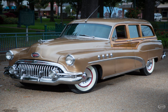 Enjoy a million looks from what Buick once call the "million dollar ride"! 1952 Buick Roadmaster Estate Wagon
