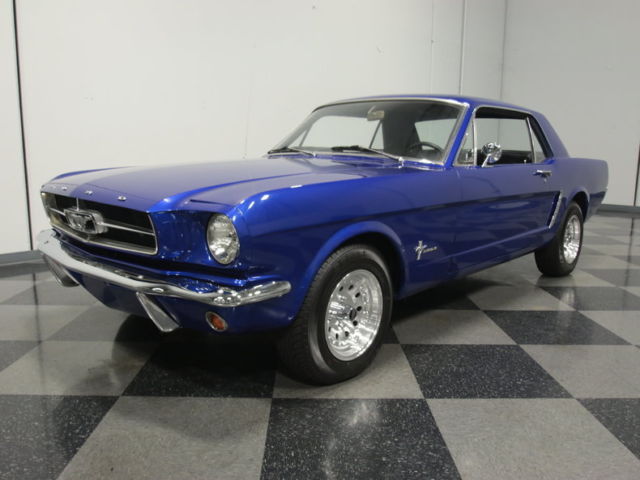 ENTRY-LEVEL PONY, HIGH-IMPACT BLUE ON BLACK, 200 CI I6, AUTO, RUNS/DRIVES GR8!! 1965 Ford Mustang