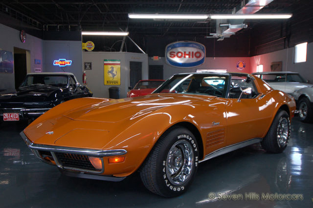 EXCELLENT CONDITION, Ontario Orange/Black, ZZ4 Crate Engine, AWESOME DRIVER 1971 Chevrolet Corvette Stingray PS PB PW Tilt