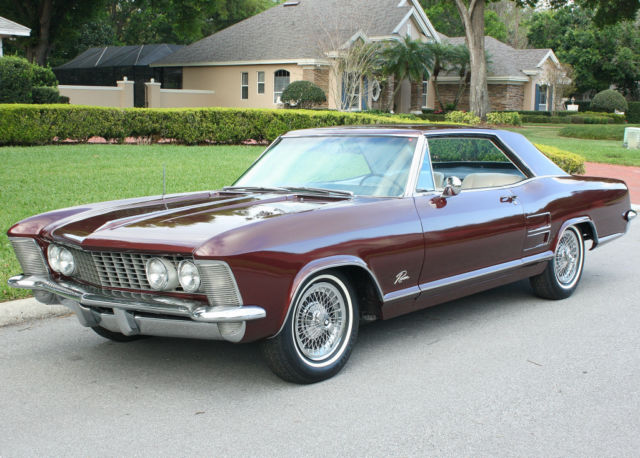 EXCELLENT FIRST YEAR LUXURY SURVIVOR -1963 Buick Riviera Sport Coupe - 48K MI 1963 Buick Riviera SPORT COUPE - SURVIVOR - 48K MILES