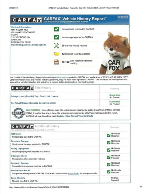 1991 Acura NSX Red/White - photo 11